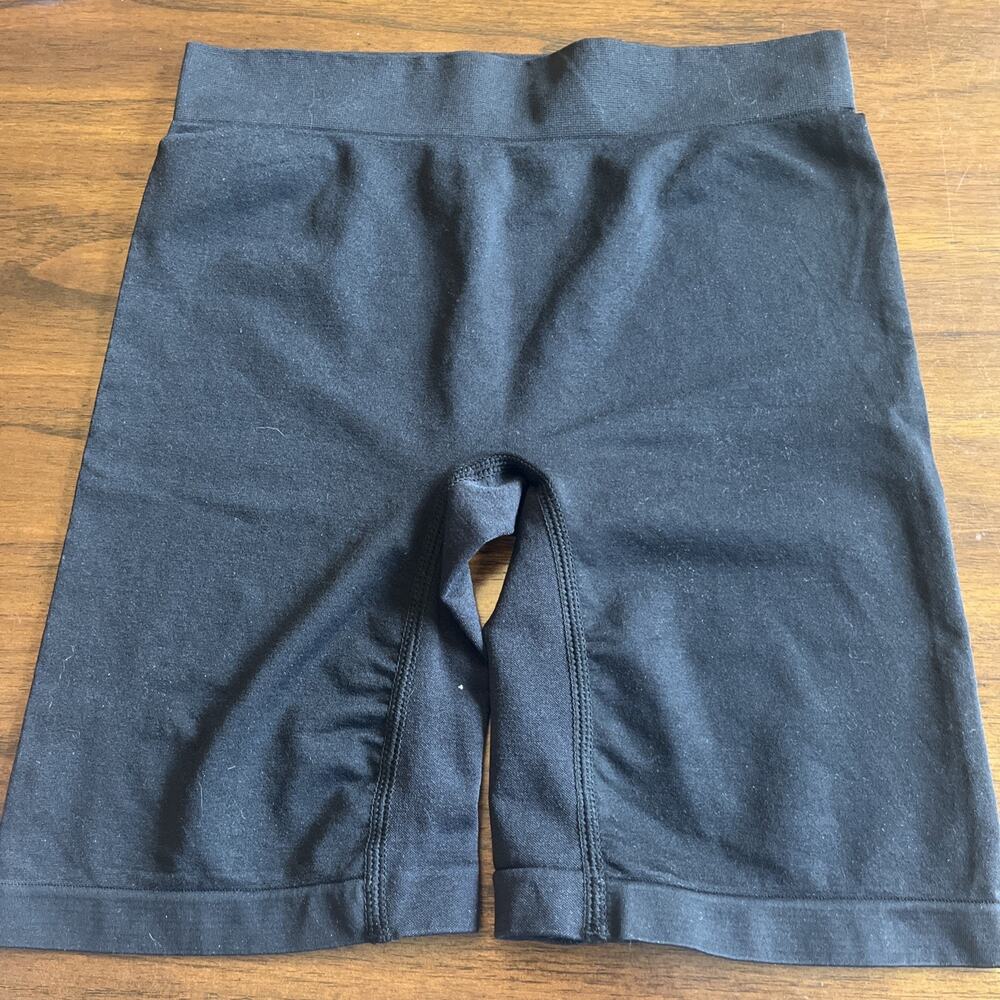 Melerio Womens Slip Shorts No Show Seams Black Sz Small